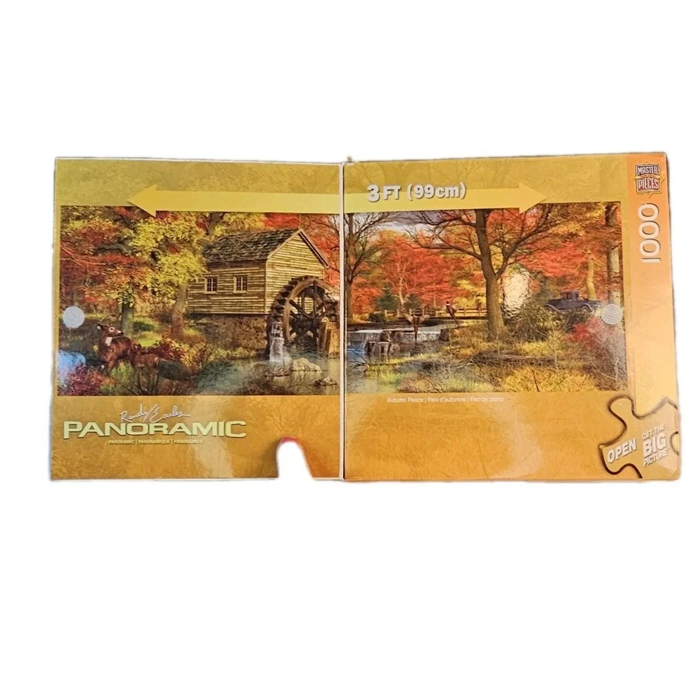 Randy Earles Panoramic 1000 Piece Puzzle Autumn Peace' 3 Feet